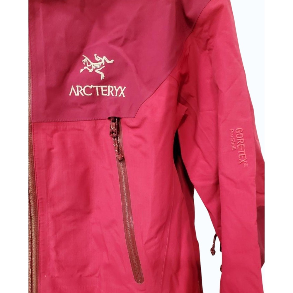 Arc'teryx Beta AR Jacket Womens Small Red Gore-Tex Pro Shell Hooded - Picture 2 of 5